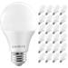 Luxrite A19 LED Bulb 75W Equivalent, 1100 Lumens, Dimmable, Enclosed Fixture Rated, Energy Star, E26 Base (24 Pack)