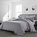 WHOLINENS Stone Washed French Linen Duvet Cover Set Ruffle Style