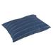 Caldwell III Navy Dotted Stripes Indoor/ Outdoor 26 x 35 Inch Knife Edge Floor Pillow