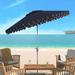 SAFAVIEH Outdoor Living Elegant Valance 9Ft Auto Tilt Umbrella