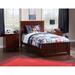 Madison Twin Platform Bed with Matching Footboard in Walnut