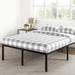 Metal 18-inch Platform Bed with Steel Slats By Crown Comfort