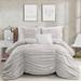 Lush Decor Ruching Ticking Stripe Comforter Set