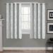 ATI Home Branches Linen Blend Grommet Top Curtain Panel Pair