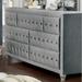 Iasi Transitional 61-inch Wide 7-Drawer Fabric Tufted Dresser by Furniture of America