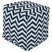 Majestic Home Goods Chevron Indoor / Outdoor Ottoman Pouf Cube