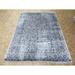 Hand Knotted Gray Tabriz with Wool & Silk Oriental Rug - 8'10" x 11'11"