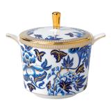 Wedgwood Hibiscus Oriental Blue Hues Fine Bone China Sugar