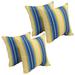 Blazing Needles 17-inch Square Polyester Outdoor Throw Pillows (Set of 4)