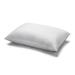 Cotton Chevron Quilted Shell Soft Down Alternative Stomach Sleeper Pillow - White