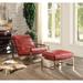 ACME Quinto Accent Chair in Antique Red and Gold
