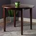 Clayton Walnut Round Drop Leaf Dining Table