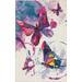 Mohawk Home Abstract Watercolor Butterfly Area Rug