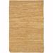 Artist's Loom Flatweave Contemporary Solid Pattern Leather Rug (3'6"x5'6") - 3'6"x5'6"