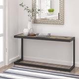 WYNDENHALL Cecilia SOLID ACACIA WOOD and Metal 52 inch Wide Industrial Console Sofa Table - 52 inch Wide