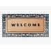 A1HC Rubber and Coir Heavy Duty, Flock Welcome Doormat, 30" X 60" Paisley