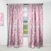 Designart 'Diamond Retro VI' Mid-Century Modern Blackout Curtain Single Panel