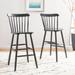 SAFAVIEH Galena 30-inch Spindle Farmhouse Bar Stools (Set of 2) - 19.9" x 19.8" x 38"