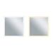 36" x 36" Abigail Matte White Square LED Wall Mirror