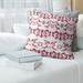 Tampa Bay Football Baroque Pattern Accent Pillow-Faux Linen