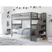 Woodland Staircase Bunk Bed in Grey