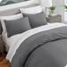 Bare Home Soft Hypoallergenic Microfiber Duvet Cover and Sham Set