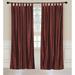 Luxury Wine Velvet Tab Top Curtain Panels Drapes with matching tieback