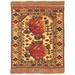 ECARPETGALLERY Hand-knotted Tajik Caucasian Light Yellow Wool Rug - 4'4 x 5'10