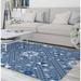 SUZANI in TILES BLUE Area Rug by Kavka Designs