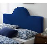 Livingston Arched Blue Velvet Upholstered Full/Queen Size Headboard