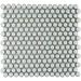 Merola Tile Hudson Penny Round Silk White 11-7/8" x 12-5/8" Porcelain Floor and Wall Tile