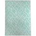 WATERCOLOR CRISS CROSS MINT Area Rug by Kavka Designs