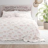 Becky Cameron Flower Bunch 4 Piece 100% Cotton Brushed Flannel Deep Pocket Bed Sheet Set