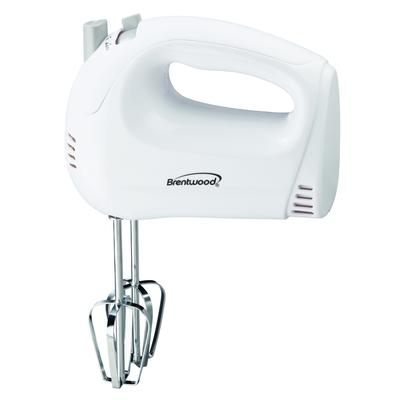 Brentwood HM-45 White 5-Speed Hand Mixer