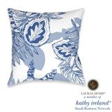 Laural Home kathy ireland® Small Business Network Member Palm Court Azul Decorative Throw Pillow - 18x18