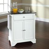 Crosley Lafayette Black Granite Top Portable Kitchen Island - 18"d x 31"w x 35.5"h