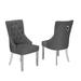 Best Quality Furniture Dining Side Chair Nail-Head Tufted Hanging Ring