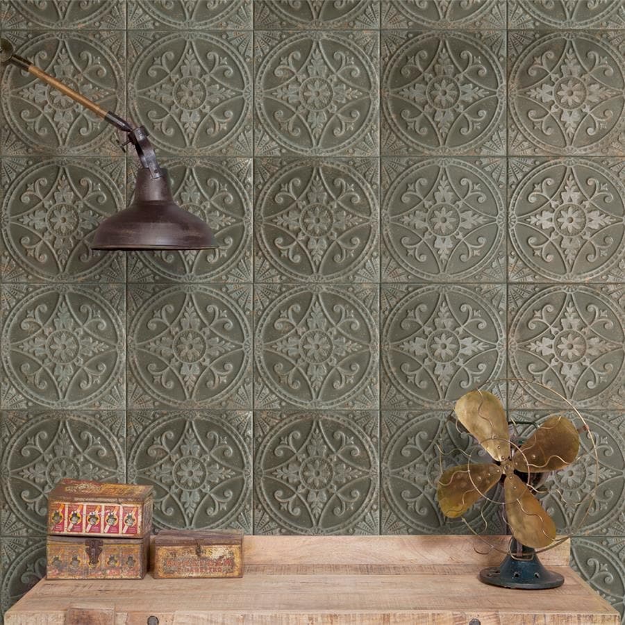 Merola Tile Saja Nero 13" x 13" Ceramic Floor and Wall Tile