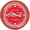 Coca Cola Logo 14-inch Double Ring Neon Clock - 14.5" x 14.5" x 3"