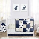 Sweet Jojo Designs Big Bear Collection 4-piece Bumperless Crib Bedding Set