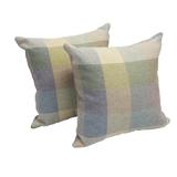 Vintage Plaid 17-inch Accent Throw Pillow (Set of 2)