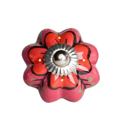 1.5" X 1.5" X 1.5" Hues Of Pink Red And Green Knobs 8 Pack