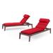 Vaughn 2 Piece Sunbrella Outdoor Patio Chaise Lounges With Cushions