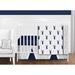 Sweet Jojo Designs 11-piece Boy Bumperless Crib Bedding Set for the Navy and White Woodland Deer Stag Collection