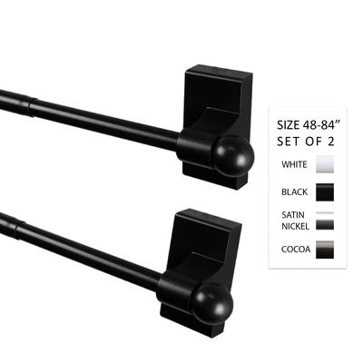 InStyleDesign 7/16 inch dia. Magnetic Rod 48-84 inch long (Set of 2)