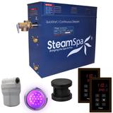 SteamSpa Royal 7.5 KW QuickStart Steam Bath Generator Package in Oil Rubbed Bronze