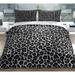 LEOPARD PRINT BLACK Duvet Cover By Kavka Designs