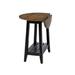 The Gray Barn Solid Wood Drop-leaf Accent End Table with Shelf