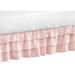 Sweet Jojo Designs Solid Color Blush Pink Shabby Chic Harper Girl Collection Crib Bed Skirt