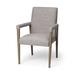 Palisades Gray Fabric Seat With Medium Brown Solid Wood Frame Dining Chair - 23.8L x 28.0W x 36.0H